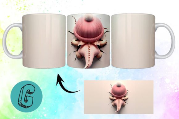 3D Valentine Dragon 3D Mug Wrap (18)