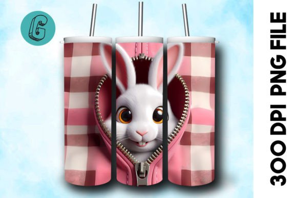 Rabbit 3D Valentine Tumbler Wrap: A Creative Download
